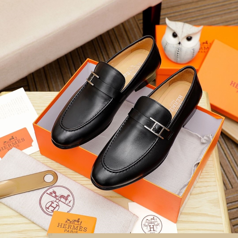 H**mes leather shoes